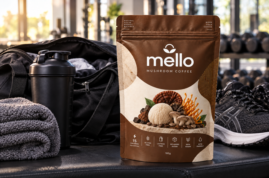 Recipe: mushroom coffee protein shake for after training