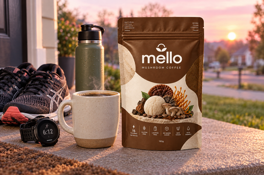 Mushroom coffee for runners: caffeine timing, Cordyceps research and race day honesty