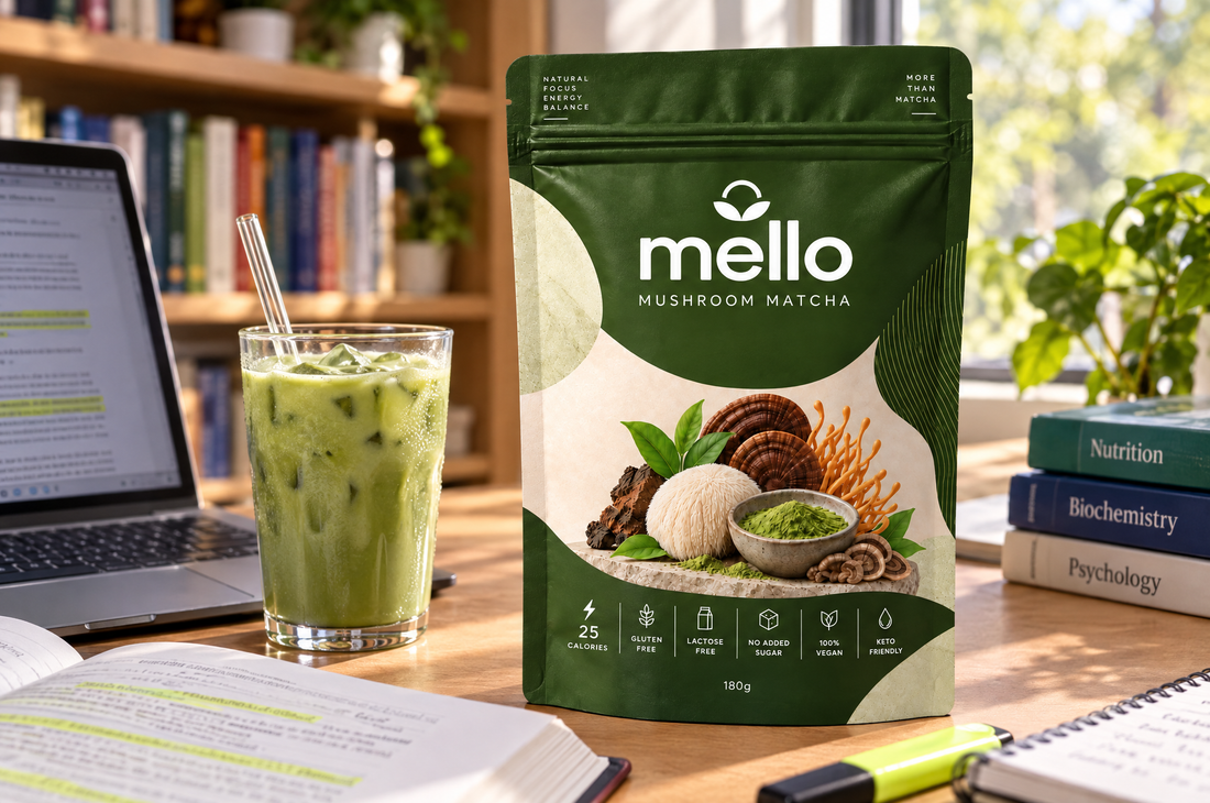 Mushroom coffee for students and desk work: caffeine for a long day of sitting still